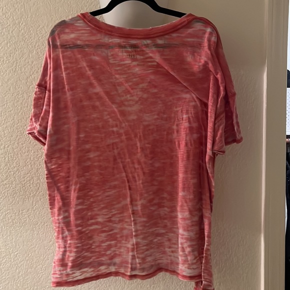 We the Free Jordan Cut Out V-Neck Tee - Red - Picture 5 of 6